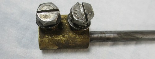 1975 JOHNSON EVINRUDE OEM SHIFT ROD OMC COUPLER CLAMP CONNECTOR 6HP BEND - Picture 3 of 3