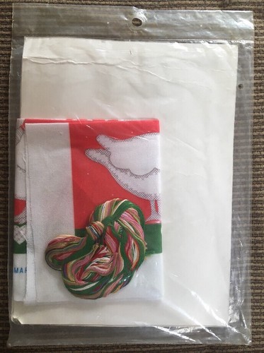 Kit de punto de cruz estampado saludos de temporada, ganso de Navidad 1988 Candamar 20351 - Imagen 3 de 4