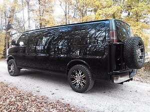 Chevy Express - Lift Kit for 20x9 Wheels 275 55 20 Tires Van Rack 2003