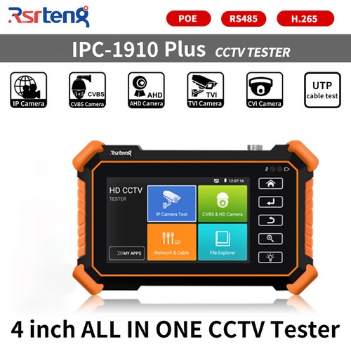 Rsrteng IPC-1910 Plus 4" CCTV Tester IP Kamera Monitor WIFI POE CVBS CVI TVI AHD - Bild 1 von 10