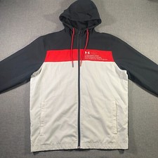 Under Armour UA Sportstyle Athletic Department Windbreaker Jacket Mens Medium