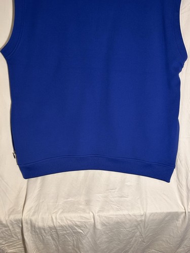 Callaway Golf 1/4 Zip Vest Royal Blue Pullover 2XL Tall Zip Pockets - Picture 19 of 21
