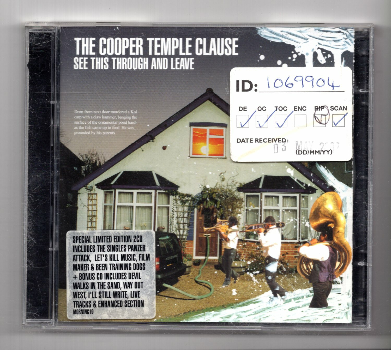 (KH10) The Cooper Temple Clause, See This Through & Leave - 2002 double CD