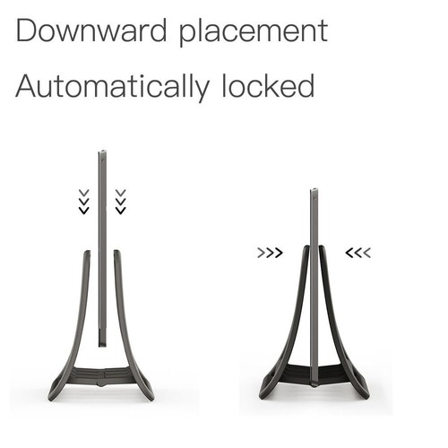Non-Slip Vertical Laptop Stand for Macbook Air/Pro/Ipad/Lenovo/Dell - Photo 4/10