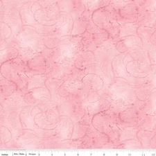 YARD ~ Swirls On Pink, Blender By Riley Blake $3.99 Ships ANY Amount Of Fabric