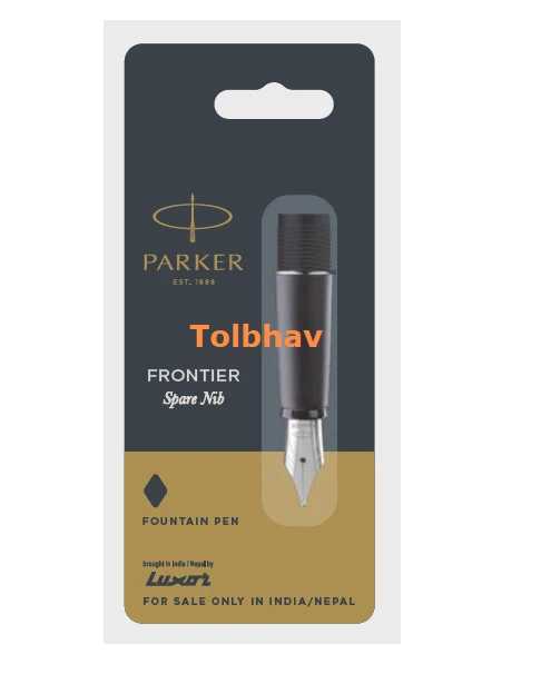 Parker Frontier Fountain Pen - Spare Nib Stainless Steel Fine Point Chrome - New - Image 4 of 4