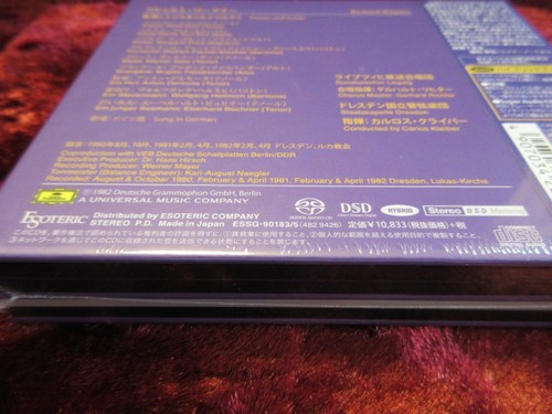 ESOTERIC SACD  ESSG-90183/85 (3 discs) Wagner Tristan und Isolde C.Kleiber F/S - Picture 11 of 12