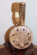 Custom Made Sycamore  Wood Turkey Pot  Call with Two Round Tip  Rod  Strikers