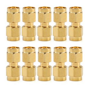 10Pcs-Adapter-SMA-Male-To-RP-SMA-Male-Plug-RF-Connector-Straight-Gold-Plating-T2