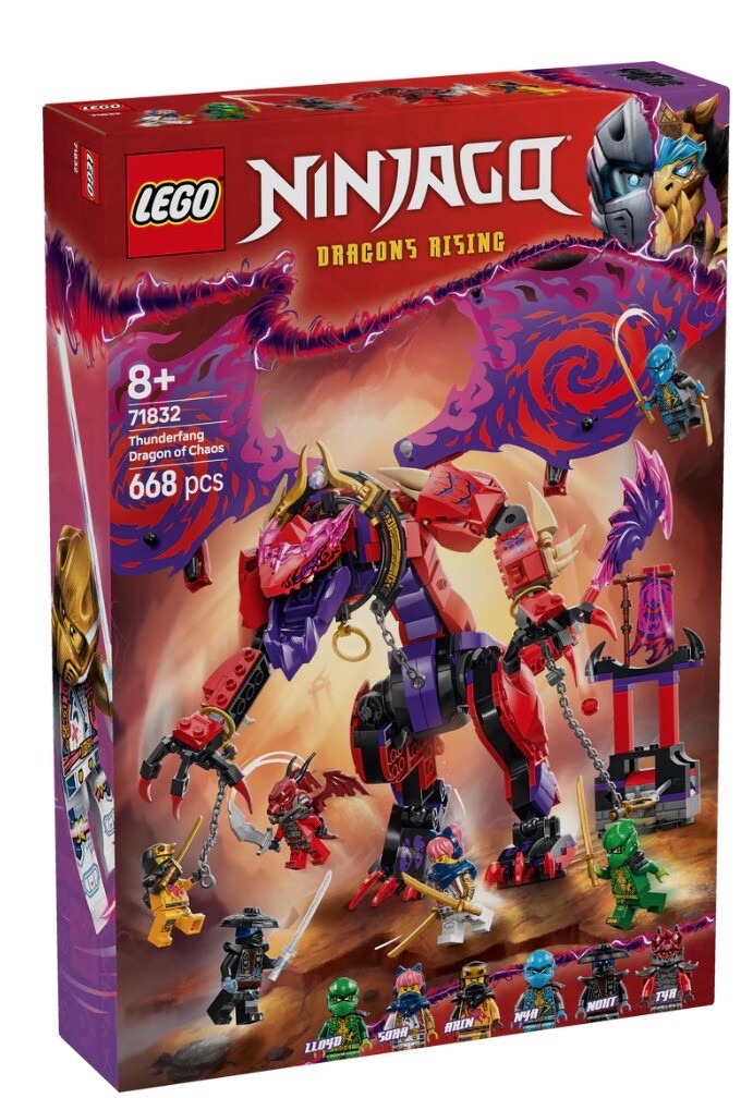LEGO 71832 Thunderfang Dragon of Chaos - NINJAGO - New Sealed - AU