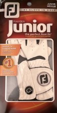 FJ Footjoy JUNIOR The Perfect First Fit White Left Golf Glove, Junior Medium NEW