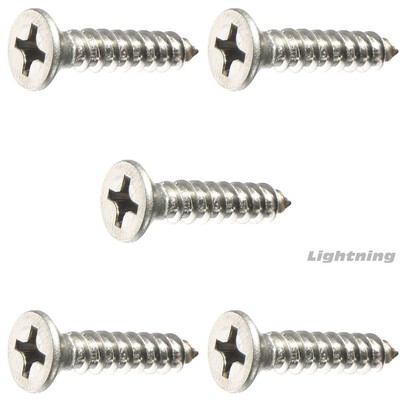 Phillips Flat Head Sheet Metal Screw 316 Stainless Steels #14X2-1/2'' Qty 1000
