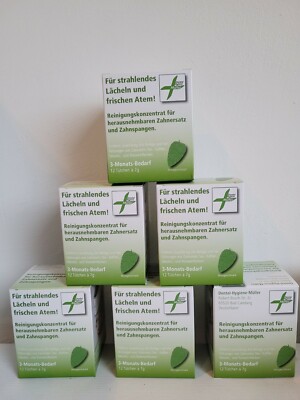 6 x Reinigungskonzentrat Dentalreiniger für Ultraschall Dental Reinigungsgeräte