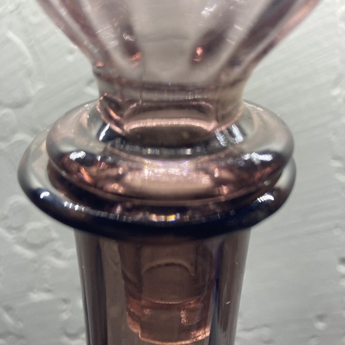 ⭐️Guildcraft Italy⭐️ Amethyst Empoli Glass Decanter Genie Bottle MCM Retro 24” - Picture 6 of 19