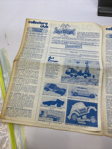 MATCHBOX LESNEY COLLECTOR'S CLUB Pamphlet With rare Cap Hat Cotton !! MUST SEE! - Picture 5 of 12