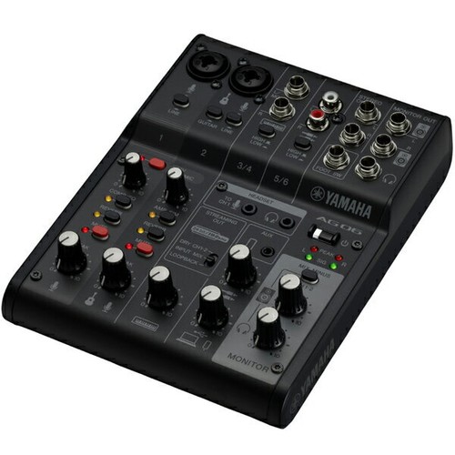 YAMAHA AG06MK2 B Black Mixer 6ch Live Streaming Mixer USB from Japan - Picture 2 of 3