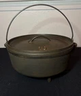 Vintage Lodge Camp Dutch Oven CO 10 1960s Cast Iron with Lid RARE