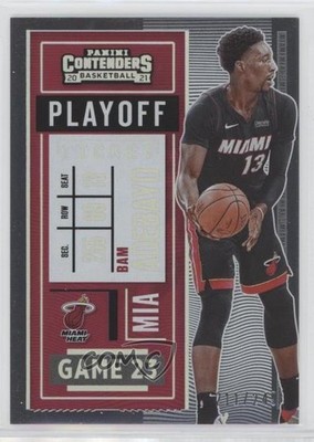 2020-21 Panini Contenders Playoff Ticket 211/249 Bam Adebayo #52 0ym4