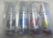 Genuine Epson 522 Ink Bottles 4 Pack - ET-2800 And Other Epson Inkjet Printers