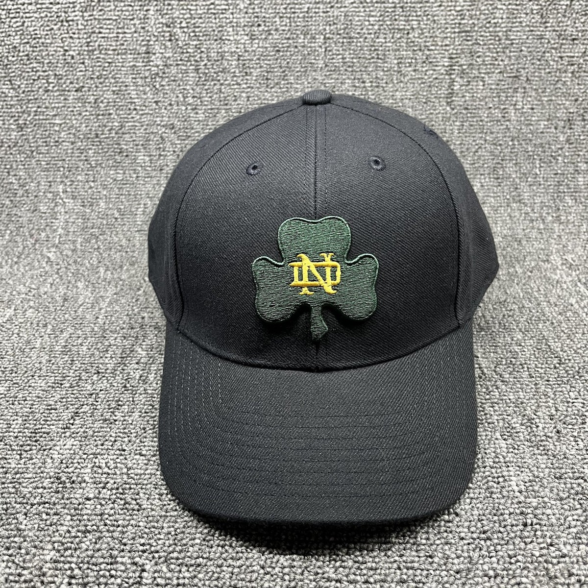 Notre Dame Fighting Irish '47 Brand MVP Snapback Hat Black Shamrock ND Cap