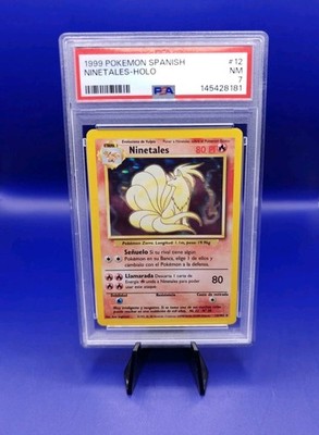 Spanisch Ninetales 12/102 Base Set Holo Pokémon Karte Pokemon WOTC TCG 1999 PSA 7