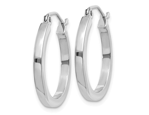 Extra Small Hoop Earrings in 14K White Gold - Picture 4 of 4