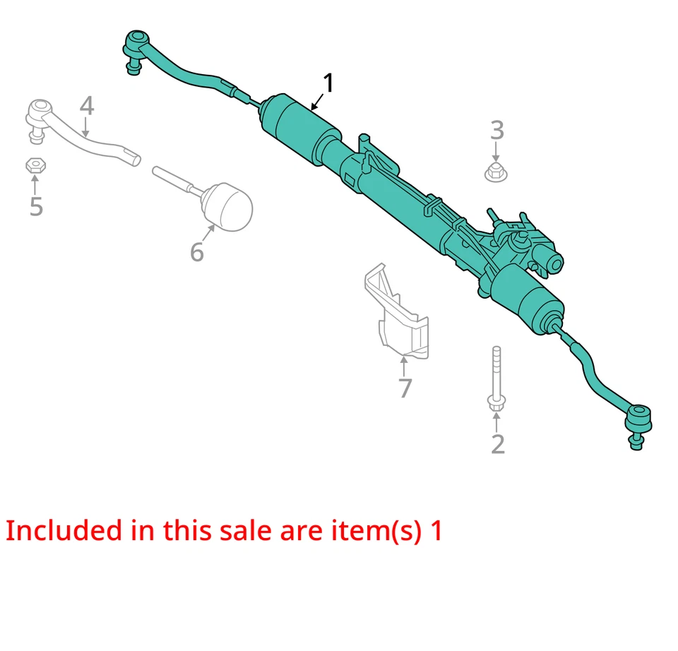 Infiniti QX60 2015 barra de engranajes de dirección y piñón fabricante de equipos originales 95 k millas - LKQ429900680 Foto 4 de 4