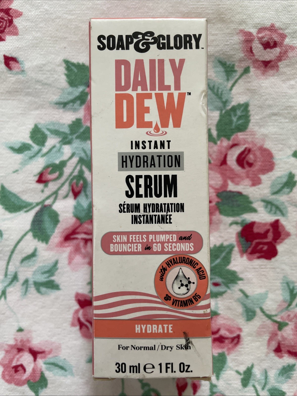 Soap&Glory Daily Dew Instant Hydration Serum For Dry To Normal Skin 1oz Retired