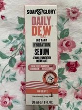 Soap&Glory Daily Dew Instant Hydration Serum For Dry To Normal Skin 1oz Retired