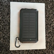 20000mAh Type-C Solar Power Bank for All Cellphones,Outputs/LED Flashlights