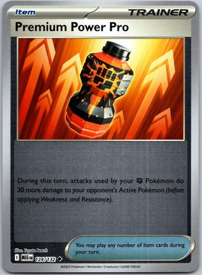 #ad Premium Power Pro 124 132 Reverse Holo Uncommon Mega Evolution NM $1.99