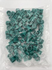 Clothes Hanger Marker Number 35 Fits 3mm Rod Garment Coding Dark Teal 100pcs