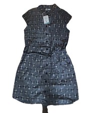 Passion Jule Cottagecore Dress Small SHirtdress Aztec cap sleeve Boho Farmhouse