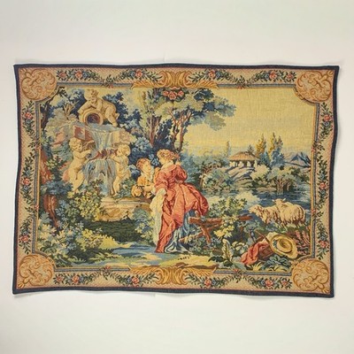 Point Des Meurins Tapestry 5233 Au Bord De La Fontaine France 39 x28  READ