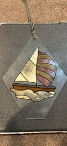Vintage Sailboat Suncatcher 