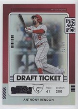 2021 Panini Contenders Draft Ticket Purple 41/99 Anthony Rendon #92 04o2