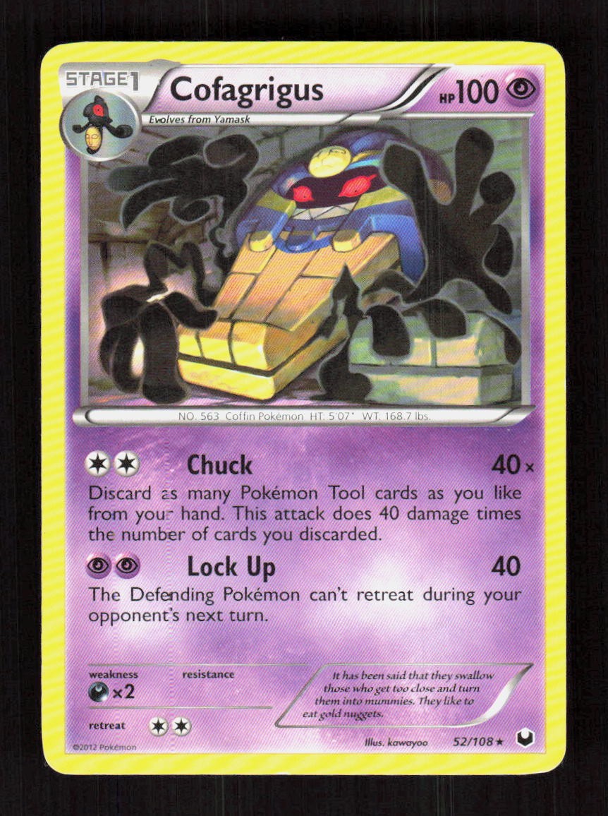 Cofagrigus 52/108 Dark Explorers Rare MP