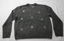 Vince Camuto Women's Crewneck Embellished Sweater AC2 Heather Gray Small NWT