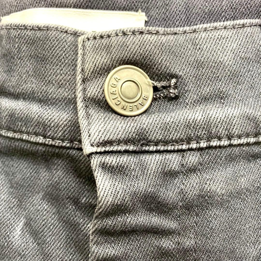 Extreme Balenciaga Men'S Pants Jeans Gray thumbnail 8