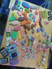 Lot of Multicolor Novelty Erasers for Kids   Ice Cream, Candy, Animal, Phone