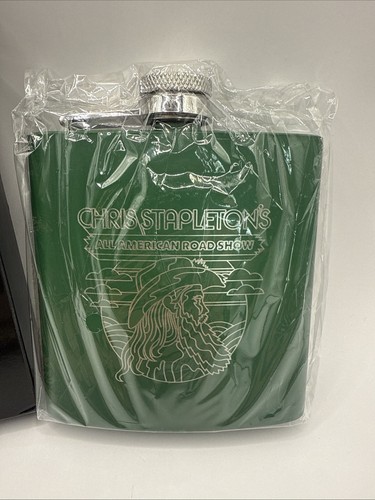 NIB Chris Stapleton Flask Stainless Steel Collectible-All American Roadshow NEW! - Picture 2 of 8