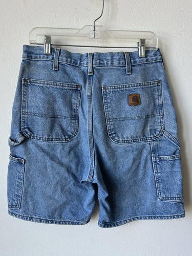 VINTAGE Y2K Carhartt B29 STW Carpenter Shorts 32 VINTAGE Rare Stone Wash 90s - Imagen 3 de 3