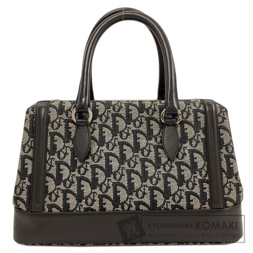 Christian Dior Trotter Handbag Canvas Black Used From Japan
