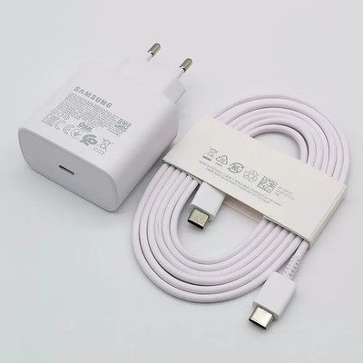 Original Samsung 45W Ladegerät USB-C Schnellladeadapter + 1,8m Kabel Galaxy S/No