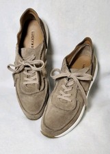 Lucky Brand Odee Suede Sneakers Rockstone Color Womens Size 9