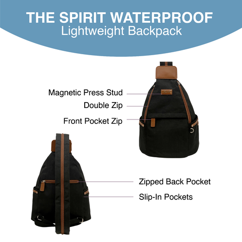 Womens Unisex Spirit Lightweight Medium Nylon Travel Rucksack Backpack 9894 - Picture 98 of 152