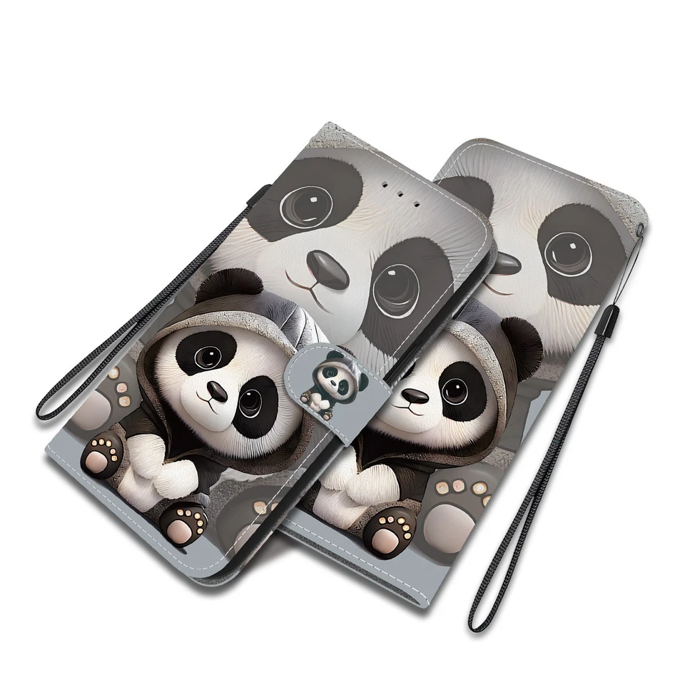 Panda Wallet Phone Case For Xiaomi Redmi LG Sony Oneplus Nokia Blackview Google - Image 4 of 4