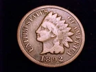 1892  Indian Head Cent,  Good Grade