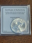 2016 Silver Eagle $1 Dollar - 1oz Brilliant Uncirculated .999 Silver BU - w/COA
