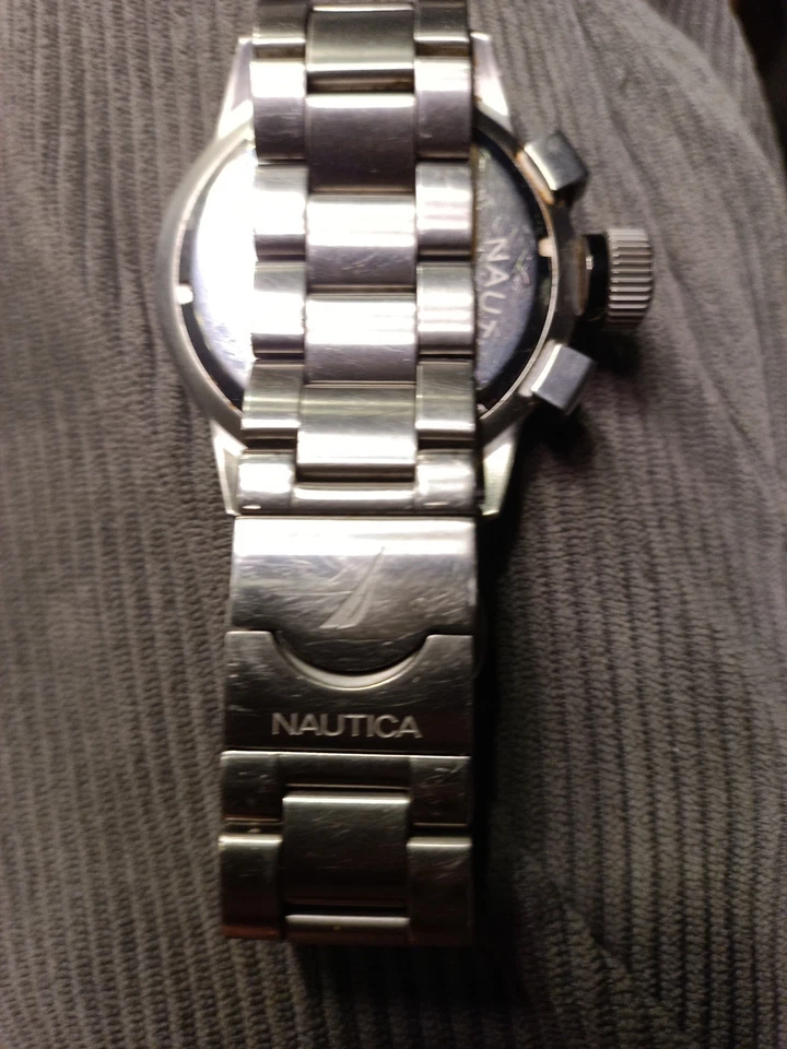 Nautica Men's Stainless Steel Blue Dial Sports Chronograph Watch NAPBFCF02 - Image 3 of 4